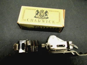 Vintage CHADWICK Zigzagger Sewing Low Shank Machine Attachment Foot Zigzagger - Picture 1 of 3