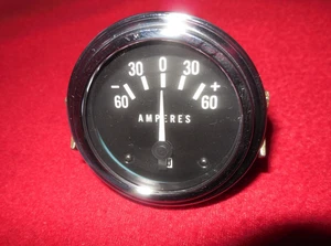 Vintage NOS Stewart Warner 2 1/8" 0-60 ampere amp gauge Gasser Made in USA - Picture 1 of 7
