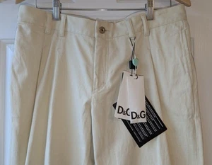 PANTALONES MUJER D&G BEIGE NUEVOS talla IT 44 US 8,10 - Imagen 1 de 11