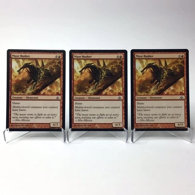 (3) Magic: The Gathering Maze Rusher MTG Dragon's Maze LP - Image 1 of 2
