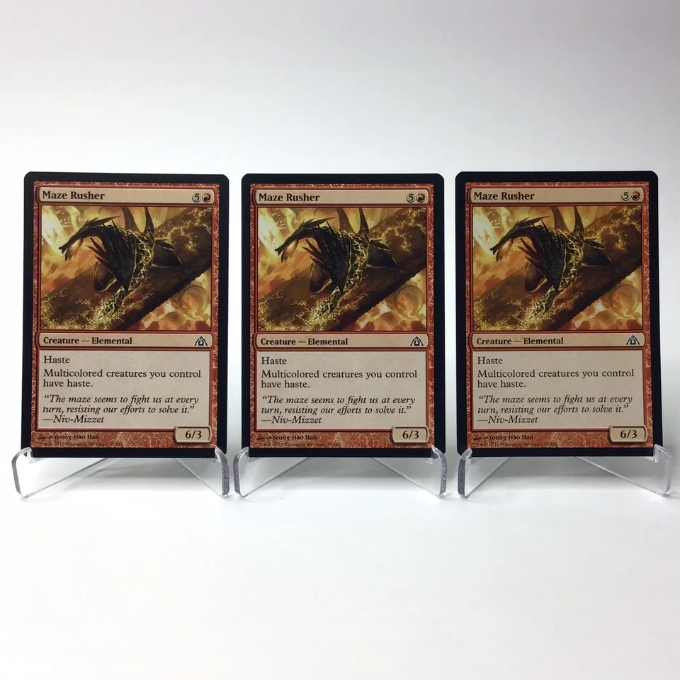 (3) Magic: The Gathering Maze Rusher MTG Dragon's Maze LP - Image 1 of 2