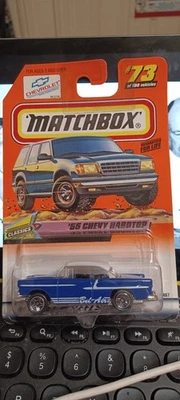 Vintage 1998 Matchbox '55 CHEVY HARDTOP Blue 73/100 Classics  Series 15 1:64 PR5 - Image 1 of 4