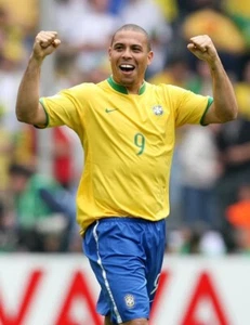 Maglia BRASILE Home World Cup 2006 RONALDO 9 R9 il Fenomeno L - Imagen 1 de 9