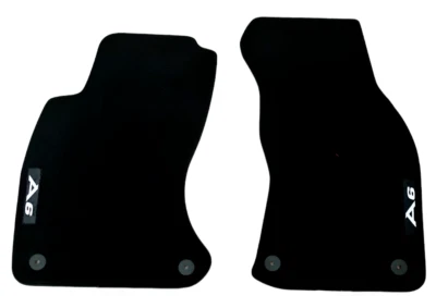 Front Car Floor Mats Velour For Audi A6 C5 S6 RS6 Waterproof Carpet Liners New - Image 1 of 4