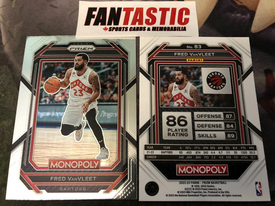 2022-23 Panini Prizm Basketball MONOPOLY #83 Fred VanVleet RAPTORS - Image 1 of 1