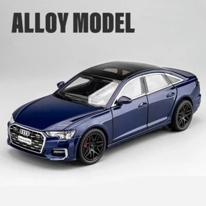 1:24 NEW AUDI A6L Alloy Car Model Diecast Toy Vehicle Sound&Light Collectible - Picture 1 of 6