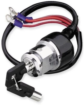 Twin Power Round Security Key Ignition Switch 79-97 XL 82-84 FXR 91-97 DYNA - Image 1 of 4