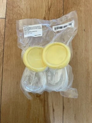 x2 pack breast pump with caps NEW clear silicone manual breast pump - Image 1 of 2