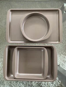 Starter Backformen 4er Set antihaftbeschichtete Backbleche Tarteform nestbar - Bild 1 von 3