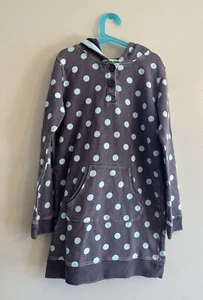 Sudadera túnica lunares azul con capucha manga larga MINI BODEN talla 13 14 - Imagen 1 de 5