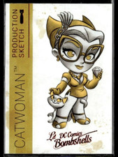 2018 Cryptozoic DC Comics Bombshells II Production Sketch #A03 Catwoman NS01R01I