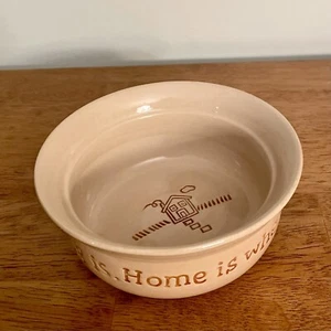 THL “Home Is Where Your Dog Is” Ceramic Dog Food or Water Bowl - Picture 1 of 11