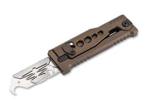 Reate EXO-U Bronze Speedhole Aluminium Hook Blade Cuttermesser Messer ✔️ 01RT091 - Afbeelding 1 van 3