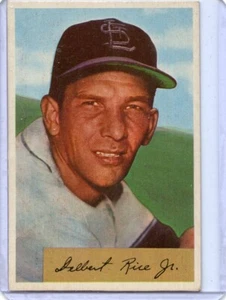 1954 Bowman Del Rice St. Louis Cardinals#30 ⭐️💥🎯 VG - Picture 1 of 2