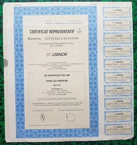 Dépt 59 - Denain - Sidérurgie Très Célèbre Société USINOR (1948-2002) 10 BCP - Picture 1 of 1