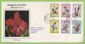 Lesotho 1985 Wild Flowers set First Day Cover - Picture 1 of 1