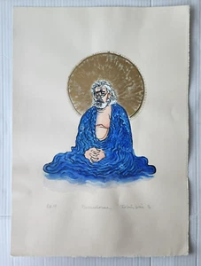 Grateful Dead - Roberta Weir Bodhidharma con pintura dorada, firmada, edición abierta - Imagen 1 de 4