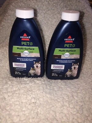 Bissell 8oz Multi Surface Pet Formula For CrossWave /Spinwave Cleaner  2Bottles - Image 1 of 4