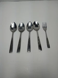 Orleans Silver ORL74 Korea Blumenmuster Sonnenblume Edelstahl 5 Stück - Bild 1 von 9