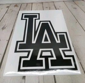 Los Angeles LA Dodgers Logo 10"x 14" inch Window Bumper Wall Sticker Decal - Picture 1 of 3