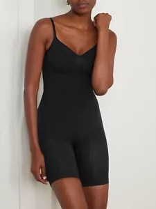 Body metà coscia skims senza cuciture scolpito nero onice taglia S Kim Kardashian nuovo senza etichette - Foto 1 di 2
