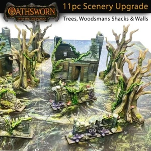 Oathsworn Scenery 11pc Upgrade Walls, Woodsmans Shack & Ancient Trees - Picture 1 of 11