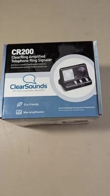 Señalizador telefónico amplificado Clear Sound CR200 con botón agitador de cama Foto 1 de 4