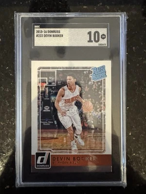 2015-16 Panini Donruss Clasificado Novato #223 Devin Booker (RC) SGC 10 GEMA MT Phoenix Foto 1 de 2