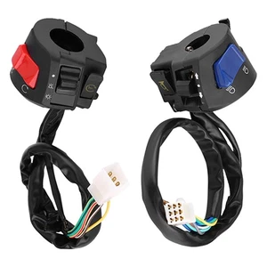 ˘1 Pair Motorcycle 7/8inch Left& Right Handlebar Mount Switch With Horn& - Picture 1 of 9