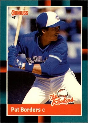 Tarjeta coleccionable de béisbol Donruss Rookies 1988 #12 Pat Borders radiocontrol Foto 1 de 2