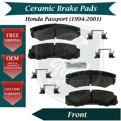 Kit de pastillas de freno delanteras de cerámica Bosch OEM para Honda Passport 1994-2001 9 años de garantía. Foto 1 de 4