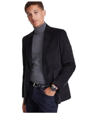 Blazer Abrigo Deportivo 40 R Negro Elástico Sólido Nautica Para Hombre Calce Moderno Foto 1 de 2