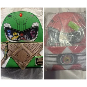 Mini zaino Loungefly LE Power Rangers Ranger verde lenticolare e rosso Ranger - Foto 1 di 7