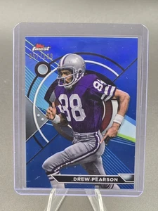 2024 Topps Finest Drew Pearson Blue Refractor /199 Dallas Cowboys HOF WR - Picture 1 of 2