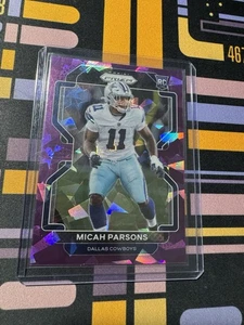2021 Panini Prizm - Rookie Micah Parsons #382 Purple Ice Prizm /225 (RC) - Bild 1 von 2
