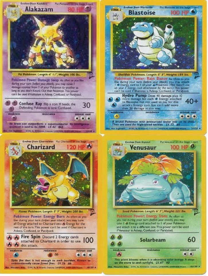 Rare Holo (shiny) & Rare base set 2 pokemon cards All 20 Available Out of print! - Image 1 of 1