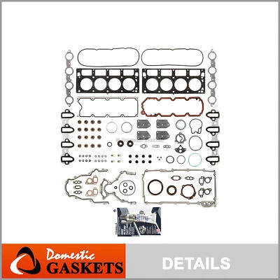 Juego completo de juntas para Chevrolet GMC Buick Cadillac 02-11 5,3 L 4,8 L MLS Foto 1 de 4