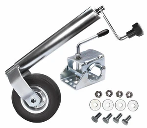 Stützrad Stützlast 300 kg Ø 60 mm + Klemmhalter Klemmschelle + Schraubensatz - Bild 1 von 8