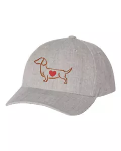 DACKELKAPPE, Dackelherz, BESTICKTE MÜTZE, GESCHENK FÜR HUNDEBESITZER, HAUSTIERHÜTE - Bild 1 von 20