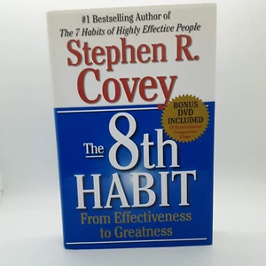 The 8th Habit : From Effectiveness to Greatness by Stephen R. Covey with DVD inc - Picture 1 of 5