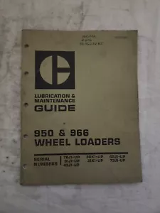 Caterpillar- 950,966 WHEEL LOADER LUBE/MAINTENANCE - Picture 1 of 2