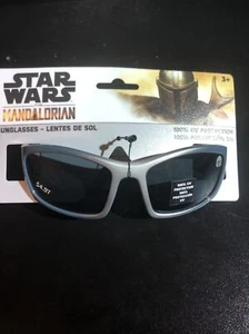 Gafas de sol Star Wars The Mandalorian Boys plateadas 100 % protección UV edad 3+ NUEVAS - Imagen 1 de 4
