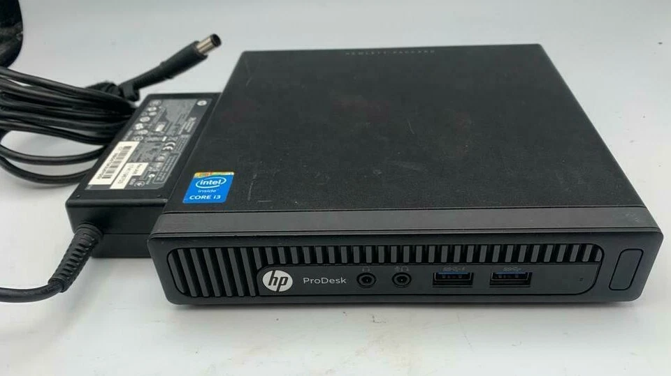 HP ProDesk 600 G1 DM, i3-4160T, 4GB RAM, 128GB SSD, WIN10 (OFFERS WELCOME) - Image 1 of 4