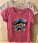 NEW L.O.L. Surprise! Girls SIZE S 6-6X Graphic T-Shirts, 2-Pack, multicolor NWT