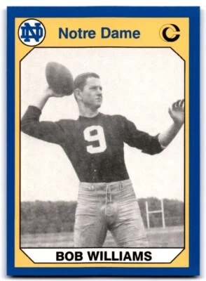 1990 Collegiate Collection Bob Williams Notre Dame Fighting Irish #131 - Image 1 of 2