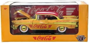 M2 MACHINES CHASE 1957 CHEVROLET BEL AIR HARDTOP 1:24 COCA-COLA 1/750 - Picture 1 of 3