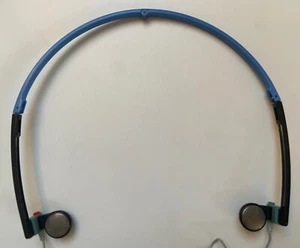 Casque Walkman Sony bleu pliable MDR A25 vintage - Photo 1/3