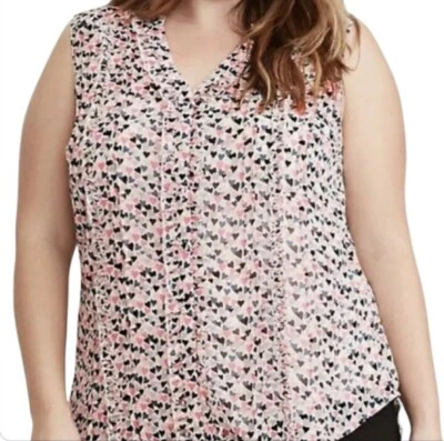 Blusa Corazones Tórridos Talla 2xl Volantes de San Valentín Transparente Linda Rosa Blanco Azul Negra Foto 1 de 4