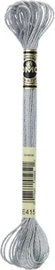 DMC Light Effects Floss, metallic, cross stitch #E415 - Pewter - Picture 1 of 1