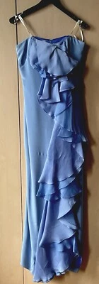 Abendkleid lang hellblau / Marchesa Notte Gr. 36/8 - Bild 1 von 4